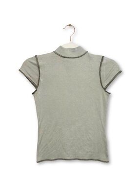 (NWOT) silence + noise mock neck short sleeve top